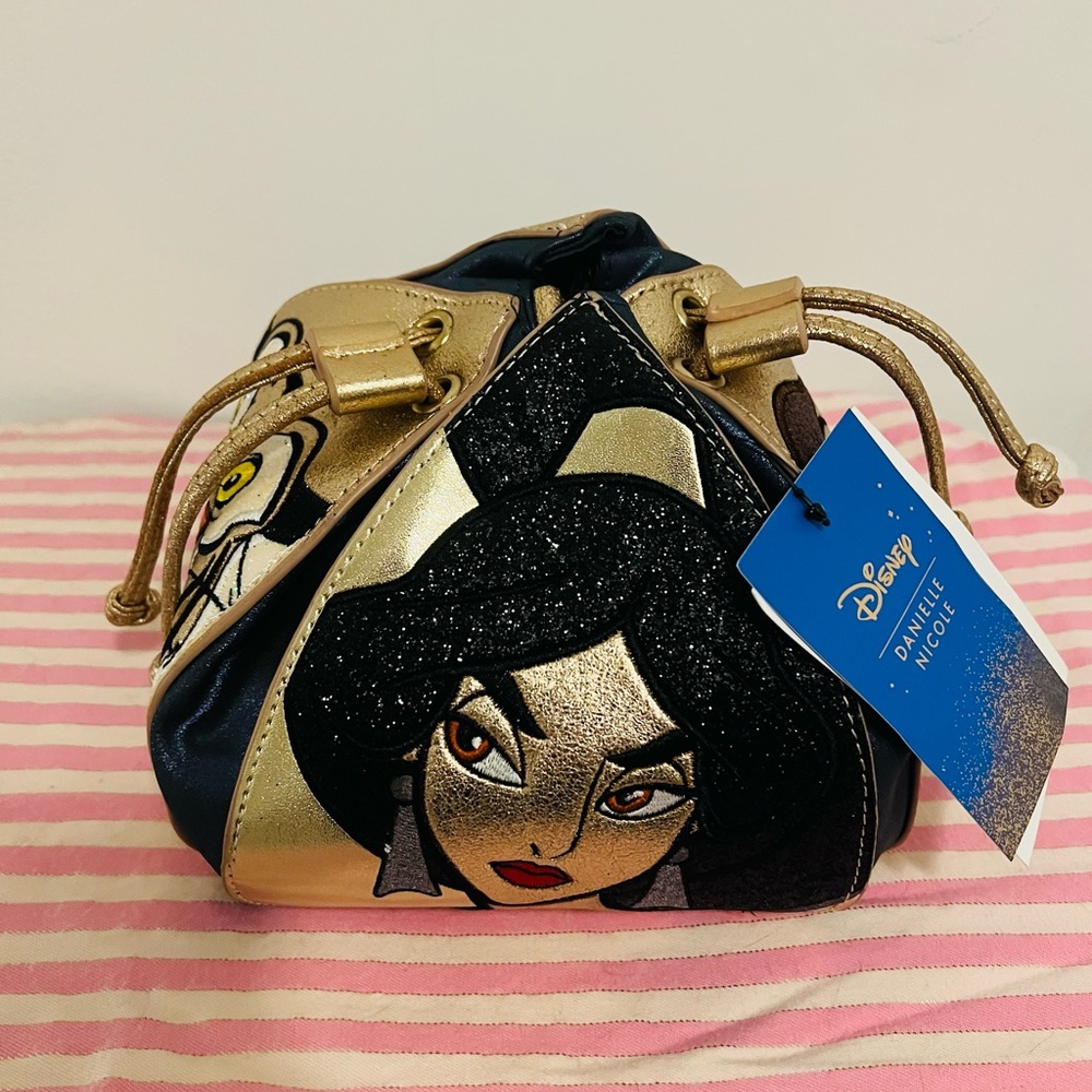 Danielle Nicole Aladdin Gold and Black Disney Mini Bag